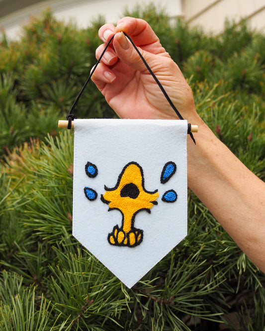 Crying Woodstock Mini Banner